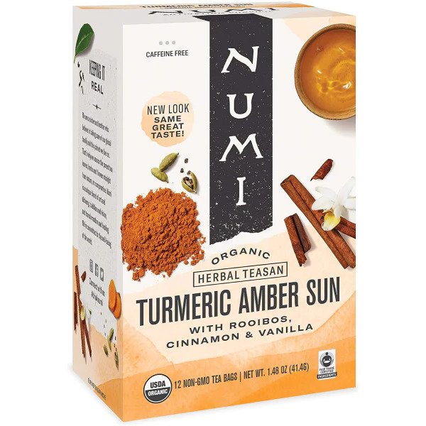 Numi Turmeric Amber Sun Tea 12 teabags