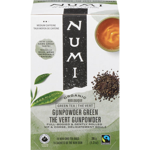 Numi Gunpowder Green Tea Organic 18 teabags