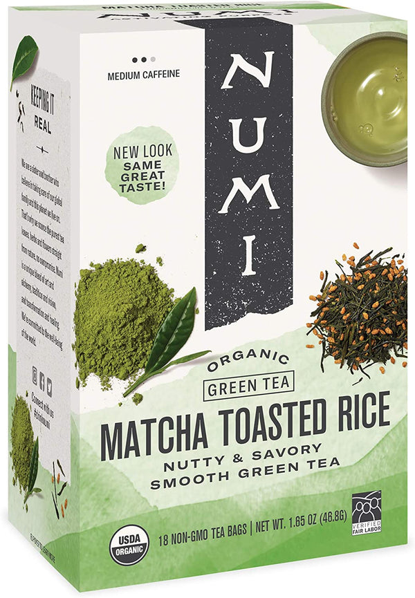 Numi Matcha Toasted Rice Grn Tea 18 teabags