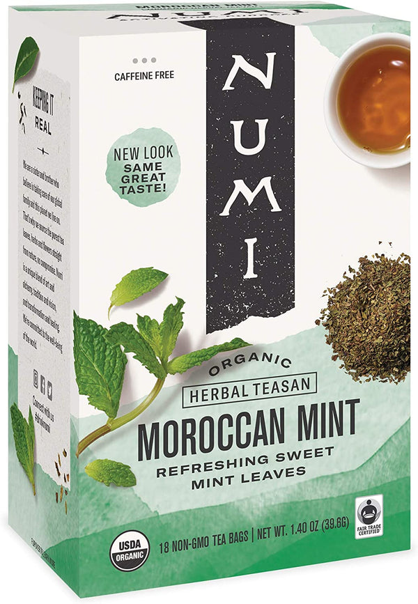 Numi Moroccan Mint Tea Organic 18 teabags