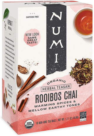 Numi Rooibos Chai Tea Organic 18 teabags