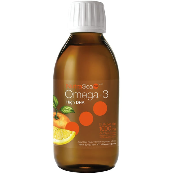 NutraSea Omega 3 Oil High DHA Juicy Citrus 200ml