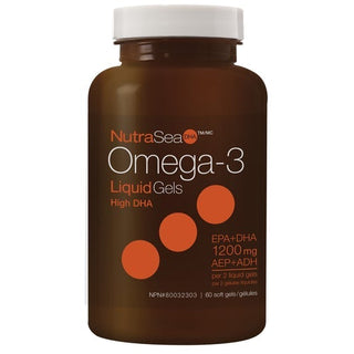 NutraSea Omega 3 Oil High DHA Fresh Mint 60c