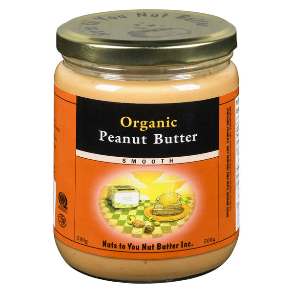 Nuts To You Peanut Butter Smooth Organic (500g/750g)