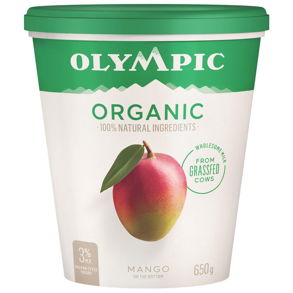 Olympic Dairy Mango Yogurt Organic 650g