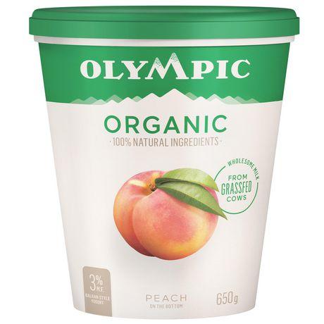Olympic Dairy Peach Organic Yogurt 650g