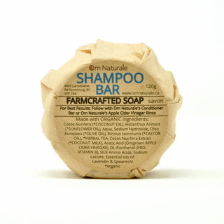 Om Naturale Vanilla Spearmint Shampoo Bar