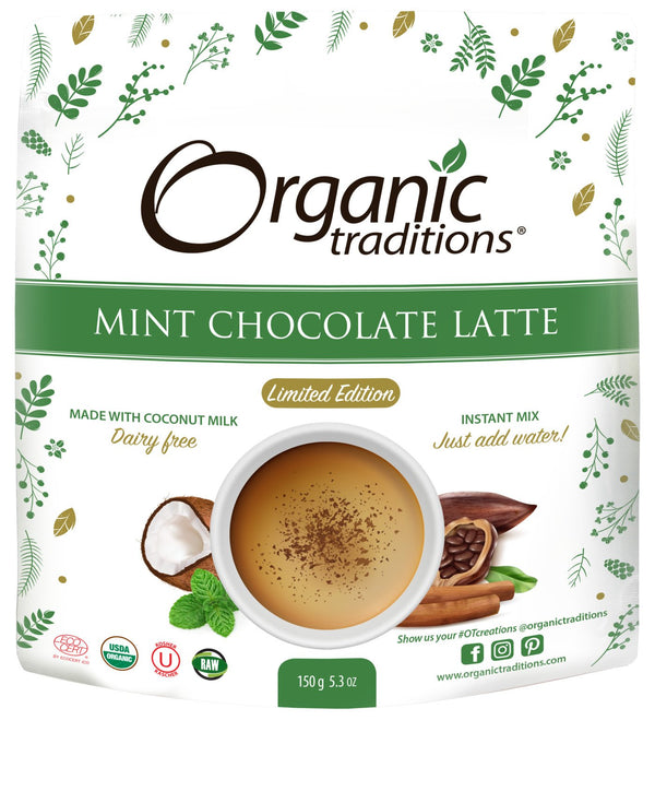 Organic Traditions Mint Chocolate Latte 150g