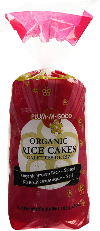 Plumm Good Salted Organic Brown Rice Cakes 185g