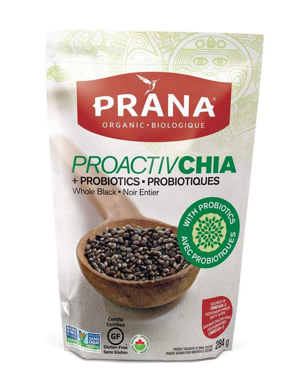 Prana Chia Seed Whole Black Probiotic 284g