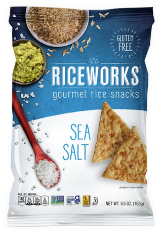RiceWorks Sea Salt Rice Chips 155g