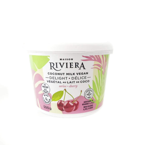 Riviera Cherry Vegan Delight Yogurt 500g