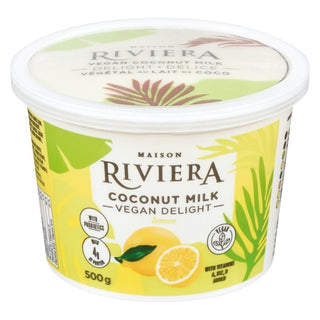 Riviera Lemon Vegan Delight Yogurt 500g