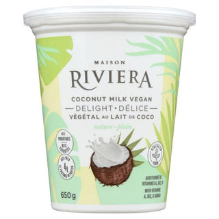 Riviera Plain Vegan Delight Yogurt 650g