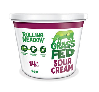 Rolling Meadow Sour Cream  Grass Fed 500ml