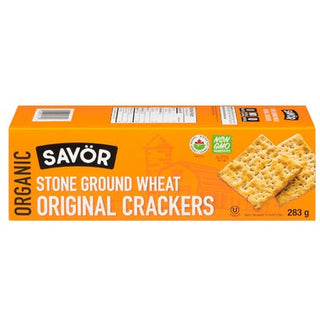 Savor Organic Stoned Wheat Crackers 283g