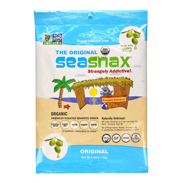 SeaSnax Olive Oil Seaweed Snacks (15g/60g)