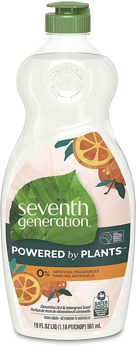 Seventh Generation Liquid  Clementine & Lemongrass Dish Soap 561ml