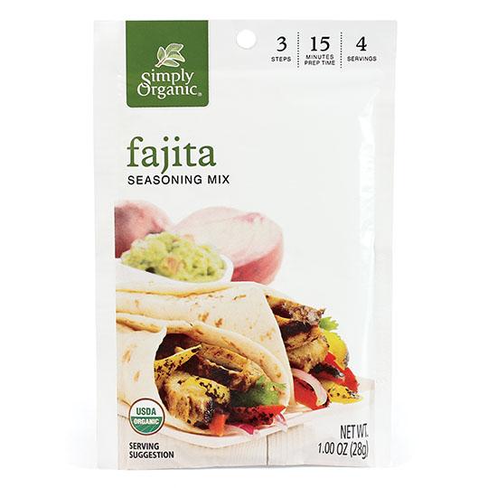 Simply Organic Fajita Seasoning Mix 28.35g