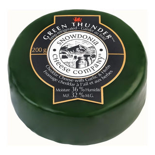 Snowdonia Green Thunder Garlic & Herb Cheddar 200g
