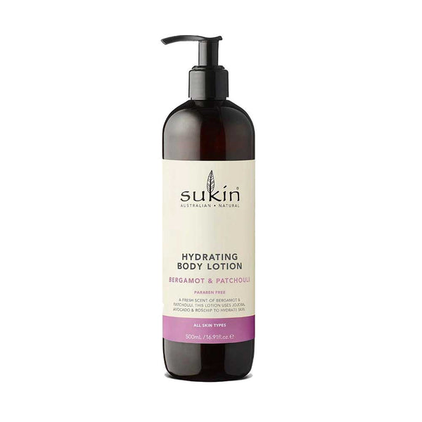 Sukin Hydrating Lotion Bergamot & Patchouli 500ml