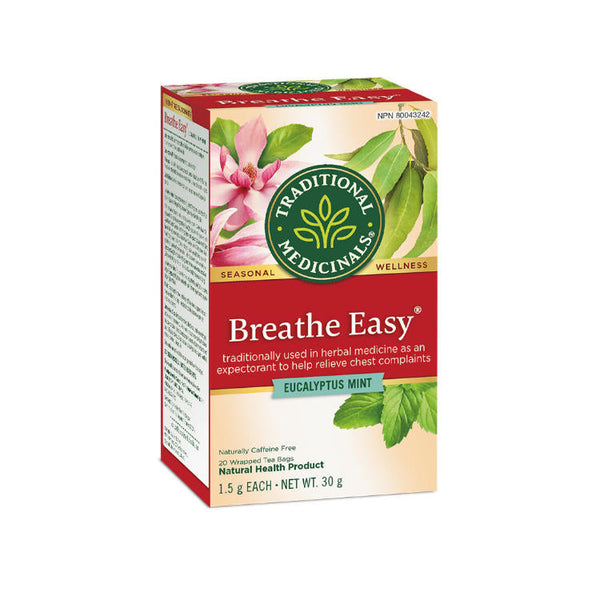 Traditional Medicinal Breathe Easy Herbal Tea 16 teabags