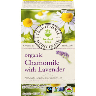 Traditional Medicinal Chamomile with Lavender Organic Tea 16 teabags