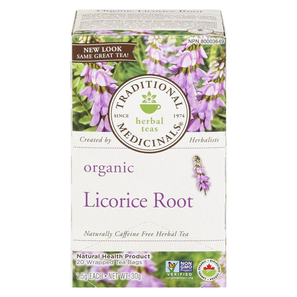Traditional Medicinal Organic Licorice Root Herbal Tea 16 teabags