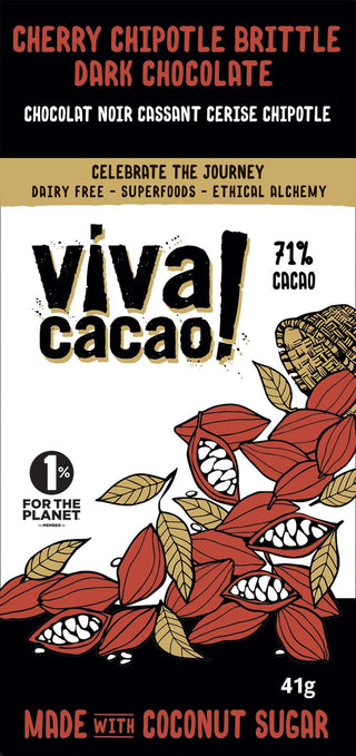 Viva Cacao Cherry Chipotle Chocolate Bar 41g