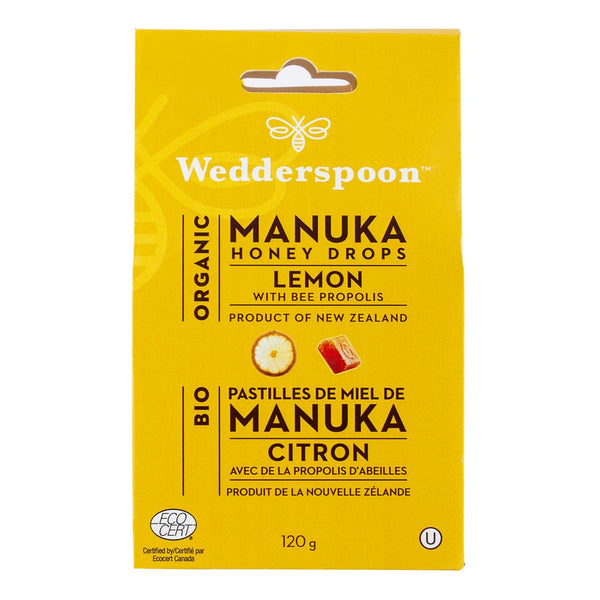 Wedderspoon Manuka Honey Lemon Drops 120g