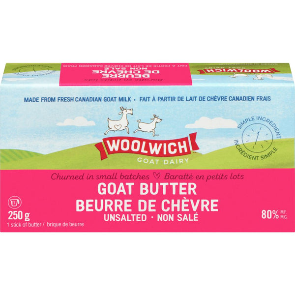 Woolwich Goat Butter Unsalted 250g