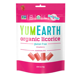 Yum Earth Organic Strawberry Licorice GF 142g